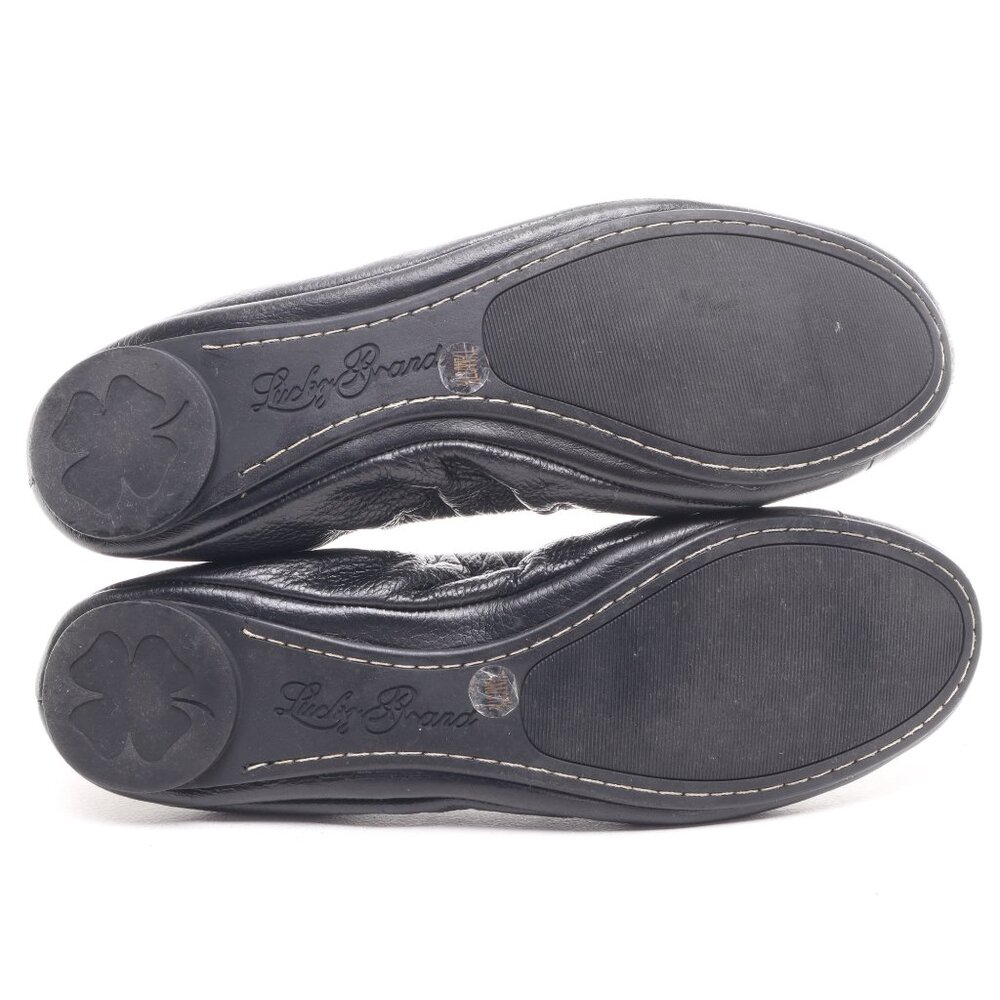 Lucky Brand Women's Leather Ballet Flats • 7.5 • Black - Picture 11 of 16